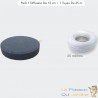 Pack 1 Diffuseur d'Air, Forme De Disque, 12 cm + 1 Tuyau De 25 m, Pour Bassins