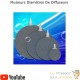 Pack 1 Diffuseur D'Air, Forme De Disque 8 cm + 1 Tuyau De 25 m, Bassins