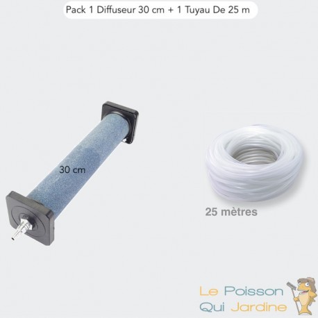 Pack 1 Grand Diffuseur D'Air 30 cm De Longueur + 1 Tuyau 25 m