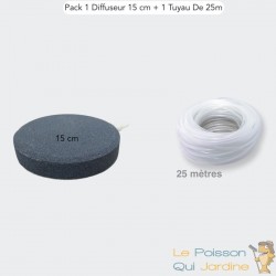 Pack 1 Diffuseur D'Air, Forme De Disque 15 cm + 1 Tuyau De 25 m