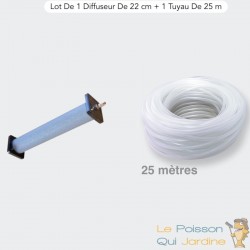 Lot De 1 Diffuseur D'Air, 22 cm De Longueur + 1 Tuyau 25 m