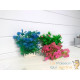 Lot 3 Plantes Plastiques Déco Aquariums: Verte, Rose & Bleue