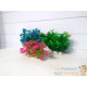 Lot 3 Plantes Plastiques Déco Aquariums: Verte, Rose & Bleue