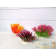 Lot 3 Plantes Plastiques 10 cm Déco Aquariums: Orange, rose et mauve