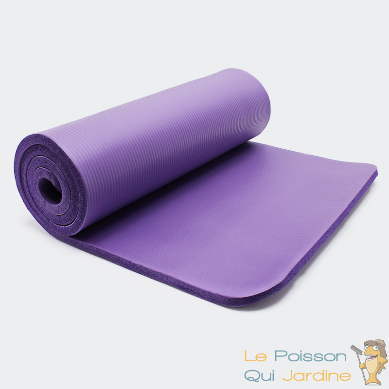 Tapis De Sport - Sol Violet 180 X 60. Yoga, Pilates, Body Balance,  Stretching, Abdominaux - Le Poisson Qui Jardine