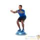 Bosu ou Ballon D'Équilibre Idéal Pour Yoga, Balance & Proprioception et tapis de sol 185 X 80 bleu