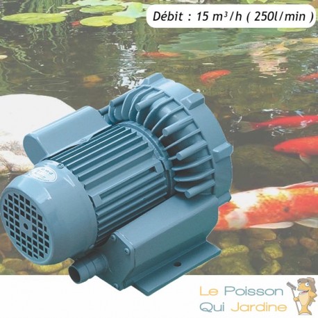 Aérateur Compresseur - Pompe à air Bassin 15000 l/h pour bassins de jardin