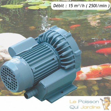 Pompe À Air Vortex Turbine 15000 l/h Pour Bassins De Jardin, Hydroponie