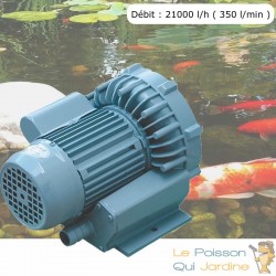 Pompe À Air Vortex Turbine 15000 l/h Pour Bassins De Jardin, Hydroponie