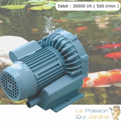 Pompe À Air Vortex Turbine 30000 l/h Pour Bassins De Jardin, Hydroponie