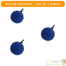 Pack PROMO 3 X Diffuseurs d'air ( boule ) sphériques pour aérer les bassins de jardin : 5 cm