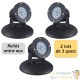 Lot de 2 X 3 Spots Led 2,2W Immergeables Pour Bassin De Jardins Et Étangs Extérieurs