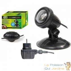 Spot Led 1W Immergeable Avec Lentilles Couleurs Pour Bassin De Jardins Et Étangs