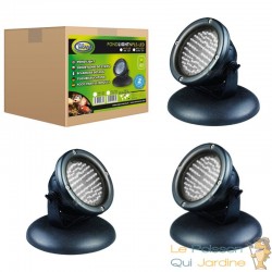 3 Spots Led 4W Immergeables Pour Bassin De Jardins Et Étangs Extérieurs