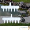 Lot de 2 Multi Diviseurs Plastique 6 Sorties Pour Aérateur & Pompe à Air Bassin & Aquarium