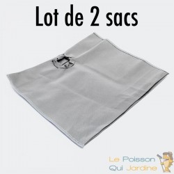 Lot de 2 sacs pour l'Aspirateur De Fond Et De Vase Pour Bassin De Jardin Et Piscines