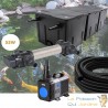 Kit Filtration UV 55 W, Acier Inoxydable, Bassin de Jardin: 40-60 m³