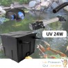 Kit De Filtration, Avec UV 24W Inox, Pour Bassin De Jardin : 5 à 10 m³