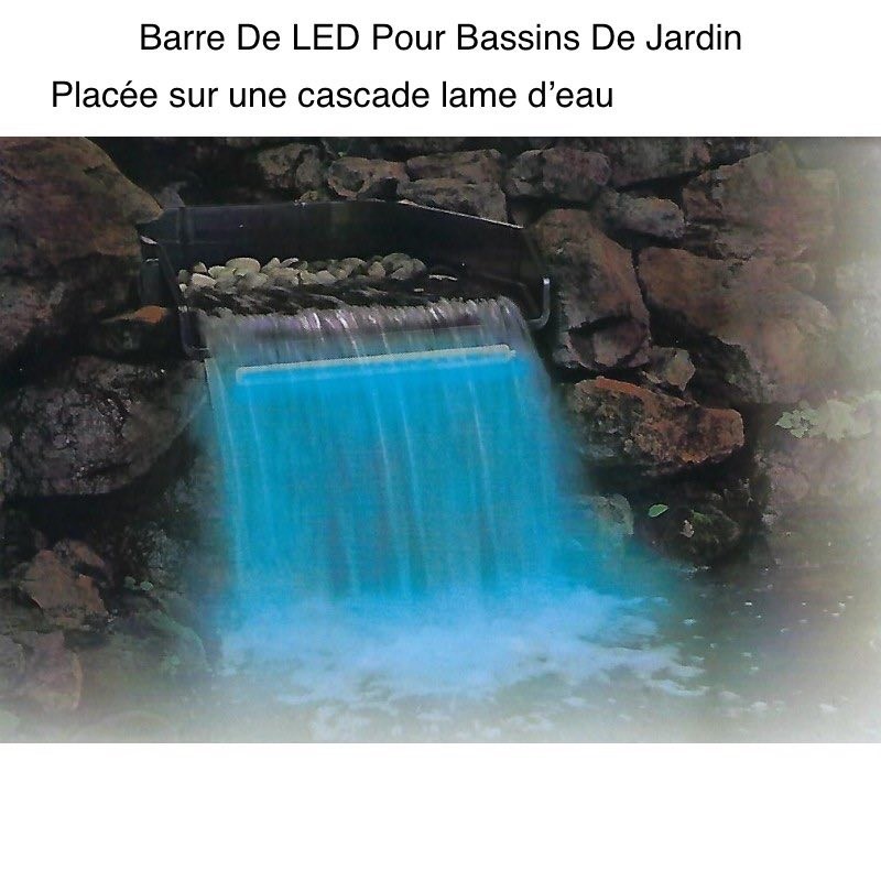 Barre Éclairage LED 60 cm Pour Bassins, Cascades De Jardin Et Piscines
