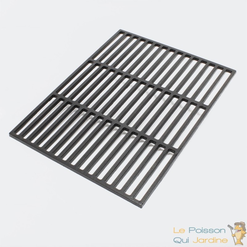 Grille De Barbecue Rectangulaire En Fonte 45 x 35 cm. Remplacement