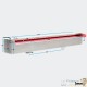 Dimnsions Cascade - Lame D'Eau 150 cm Inox + Led Pour Bassin De Jardin Piscine