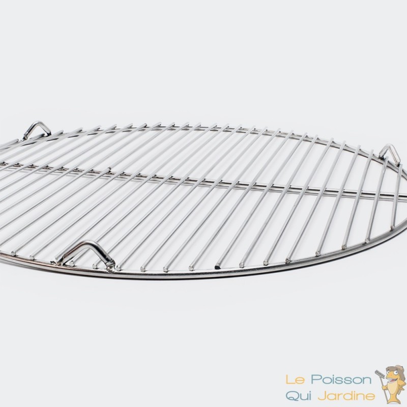 Grille De Barbecue De Remplacement Ronde En Inox : Diamètre 44,5 cm - Le  Poisson Qui Jardine