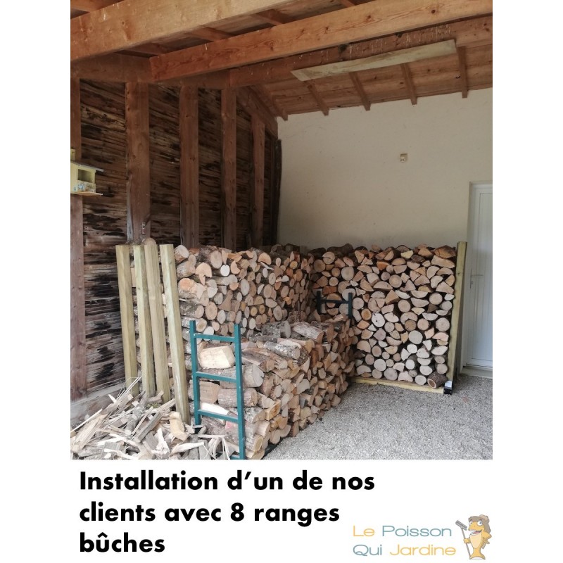 4 Range Bûches, Support En Métal, Pour Rangement Du Bois De Chauffage - Le  Poisson Qui Jardine