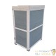 Meuble de jardin polyvalent avec rangement, table et support pour plantes - Couleur gris
