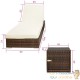 Bain de soleil MARRON duo avec multiples positions, 2 sets de housses et housse de protection noire