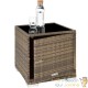 Bain de soleil MARRON NATUREL duo avec multiples positions, 2 sets de housses et housse de protection noire