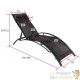 2 Transats ergonomiques acier noirs. Une détente ultimes près de la piscine ou dans le jardin