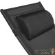 2 Transats ergonomiques acier noirs. Une détente ultimes près de la piscine ou dans le jardin