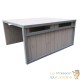 Cabane, carport ou garage pour robot tondeuse. En bois gris