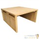 Cabane, carport ou garage pour robot tondeuse. En bois brun