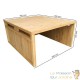 Cabane, carport ou garage pour robot tondeuse. En bois brun