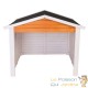 Grande Cabane, carport ou garage pour robot tondeuse. En bois