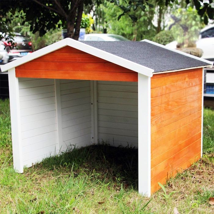 Grande Cabane, carport ou garage pour robot tondeuse. En bois