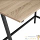 Table de bureau style industriel et loft en bois clair 100 cm