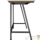 Table de bureau style industriel et loft en bois clair 100 cm