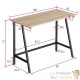 Table de bureau style industriel et loft en bois clair 100 cm