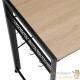 Table de bureau pliable style industriel et loft en bois clair 102 cm