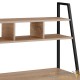 Bureau d'ordinateur 85cm X 46, style industriel et loft en bois clair