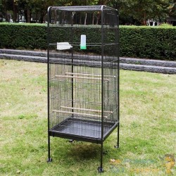 Volière metallique pour oiseaux XL 146x54x54cm - Cage Petits oiseaux Perruches