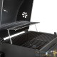 Un barbecue au charbon doté d'une grille à hauteur ajustable pour une cuisson personnalisée