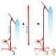 Kit de levage XXL rouge avec extension de 140 cm pour panneaux et plaques de plâtre