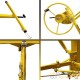 Kit de levage XXL jaune avec extension de 140 cm pour panneaux et plaques de plâtre