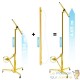 Kit de levage XXL jaune avec extension de 140 cm pour panneaux et plaques de plâtre