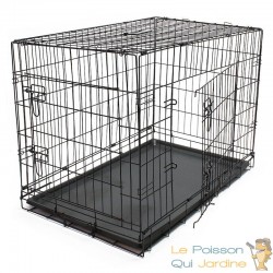 Cage Caisse de transport L pliable en métal pour petits animaux