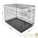 Cage Caisse de transport L pliable en métal pour petits animaux