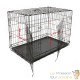 Cage Caisse de transport L pliable en métal pour petits animaux